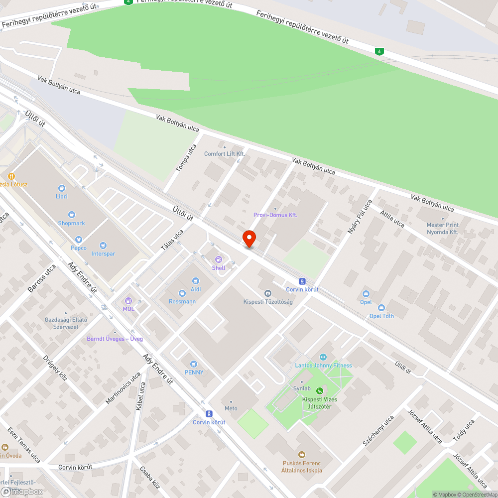 Egy ecetfa zavarja a járdán gyaloglást bejelentés helye