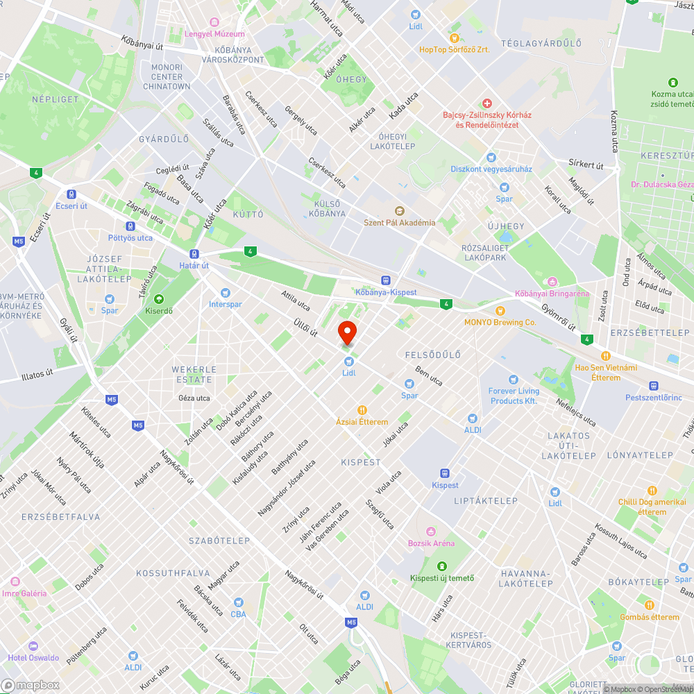 Csöppet megdőlt "Parkolóhely" tábla bejelentés helye