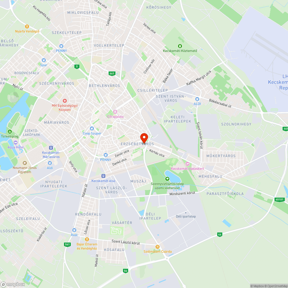 Illegális szemétlerakás a Zsinór utca végén bejelentés helye