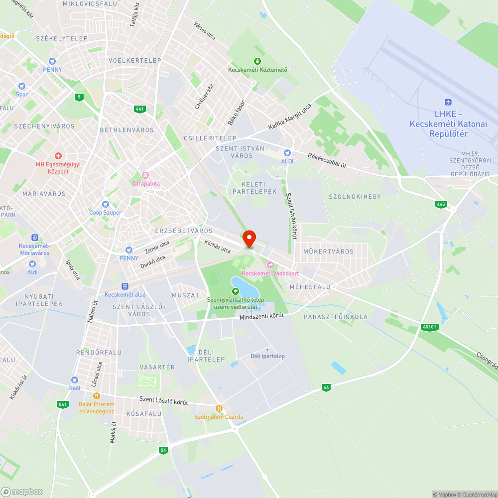 Kátyúsor a Műkertvárosban bejelentés helye