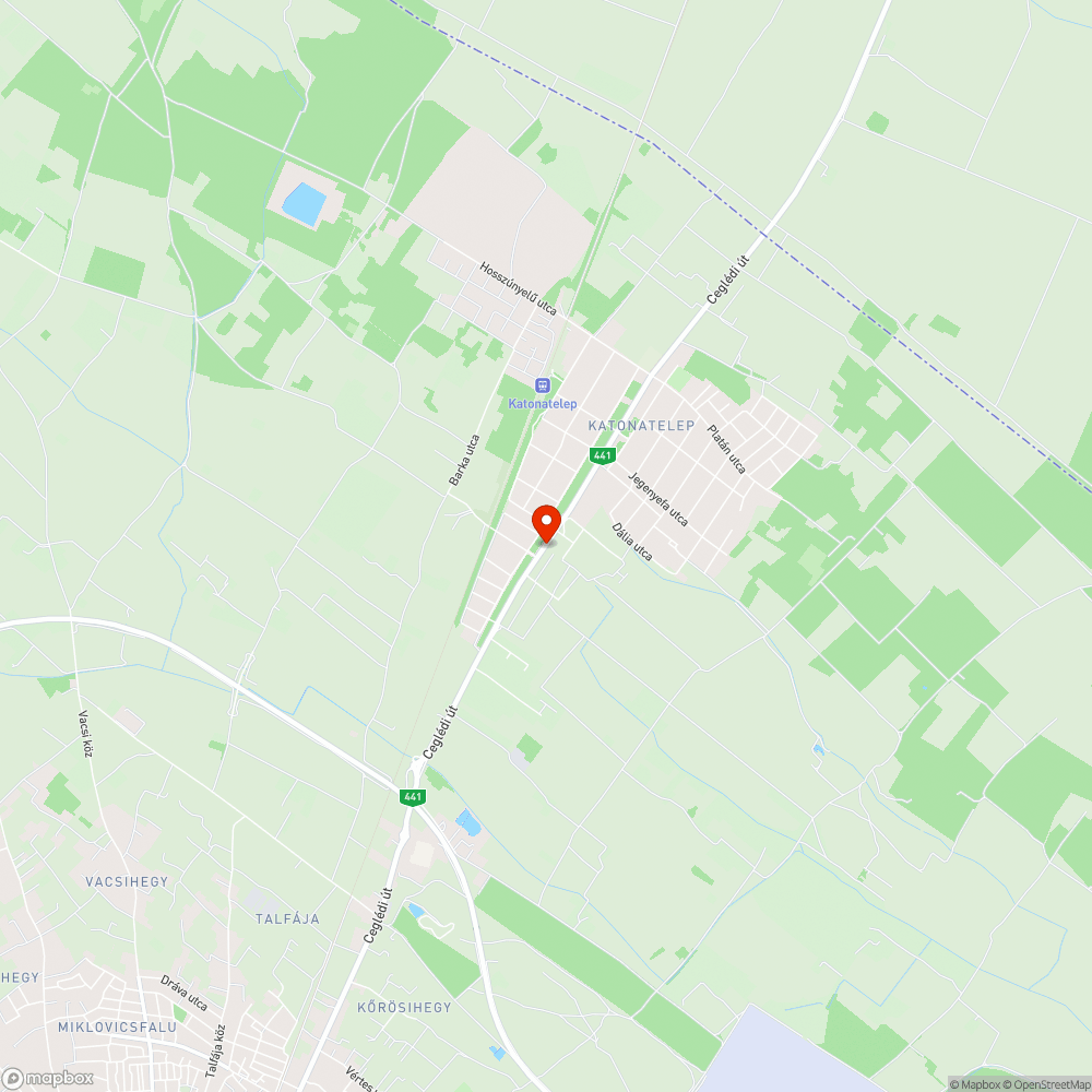 Megállóhely átnevezési javaslat - "Béke TSZ" bejelentés helye