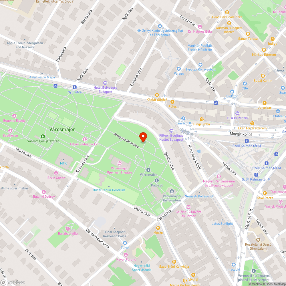 Varjútetem bejelentés helye