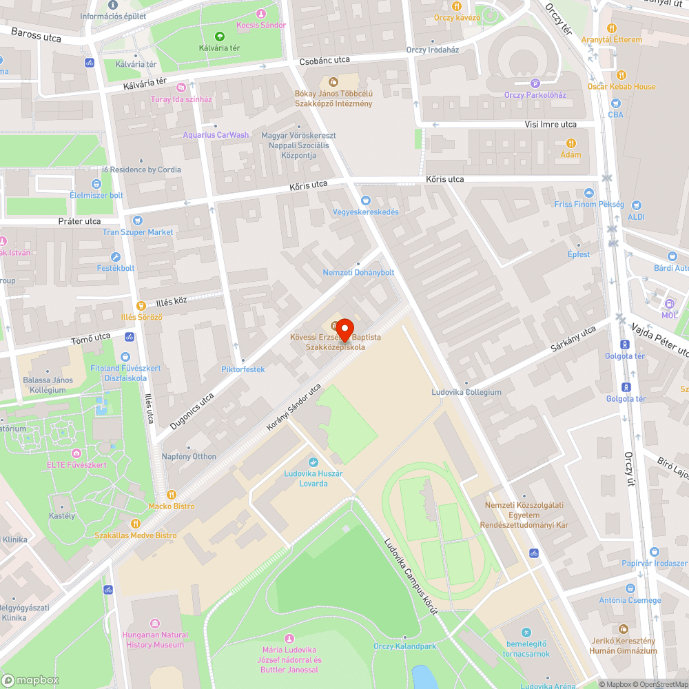 Beszakadt közmű bejelentés helye