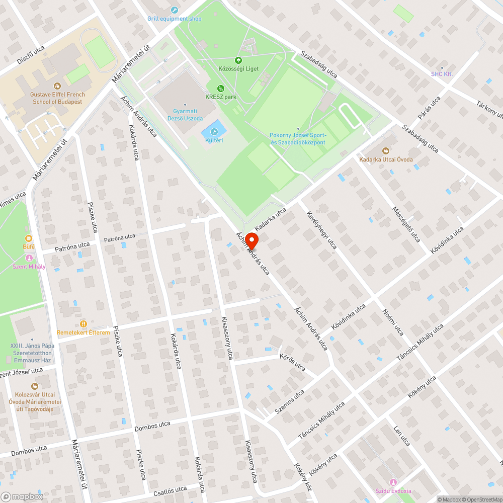 A Pokorny sportközpont melletti kutyafuttatóban folyik a csap bejelentés helye