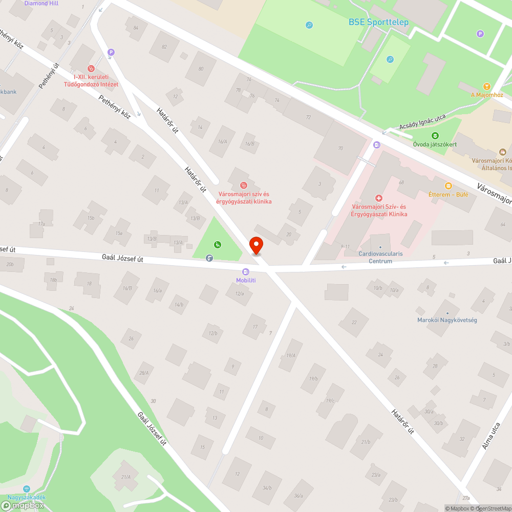 Megdöntött tábla bejelentés helye