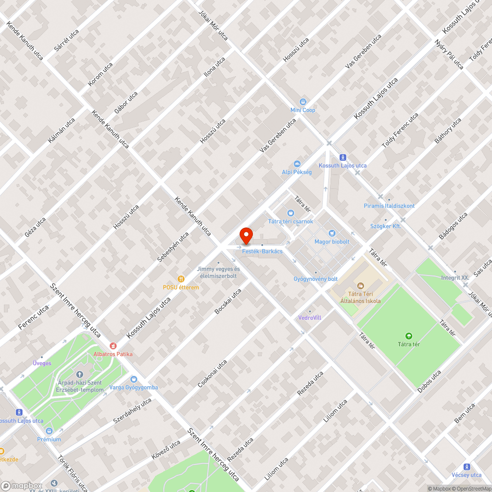 Beszakadt járda bejelentés helye