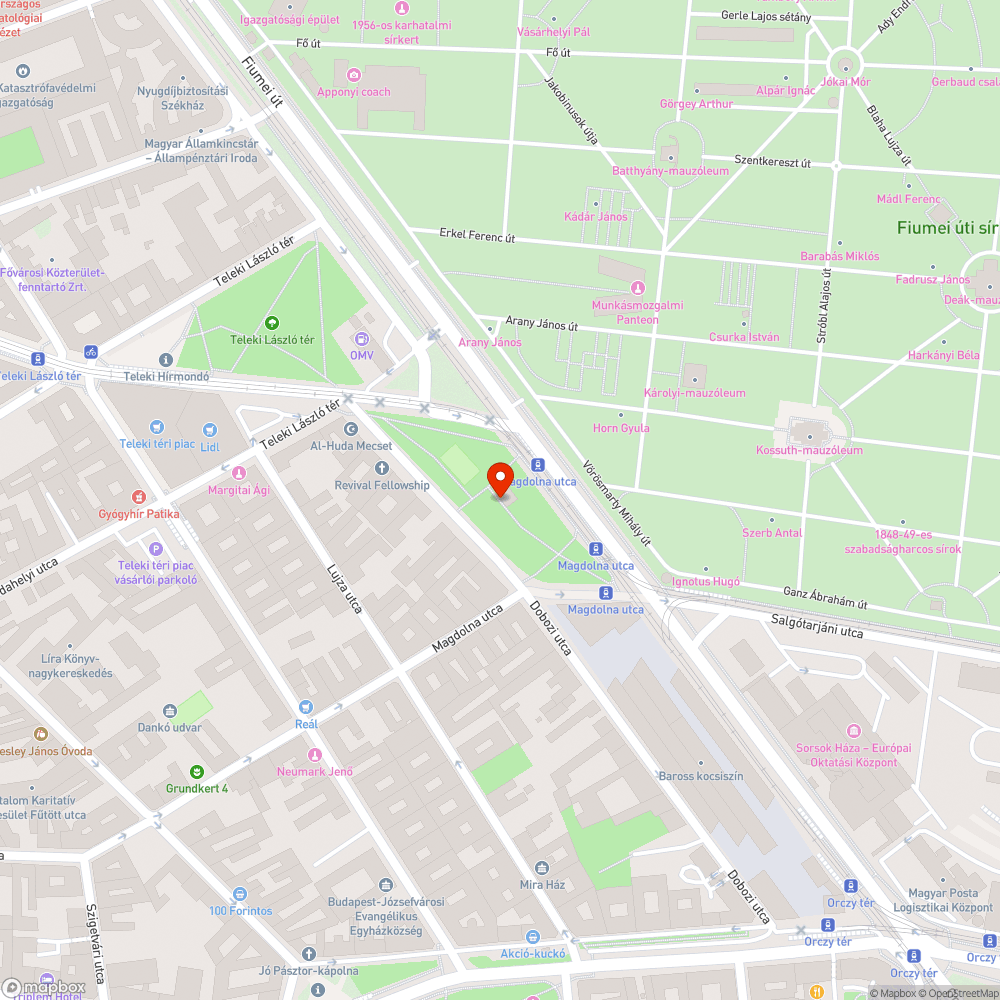 Gazos park bejelentés helye