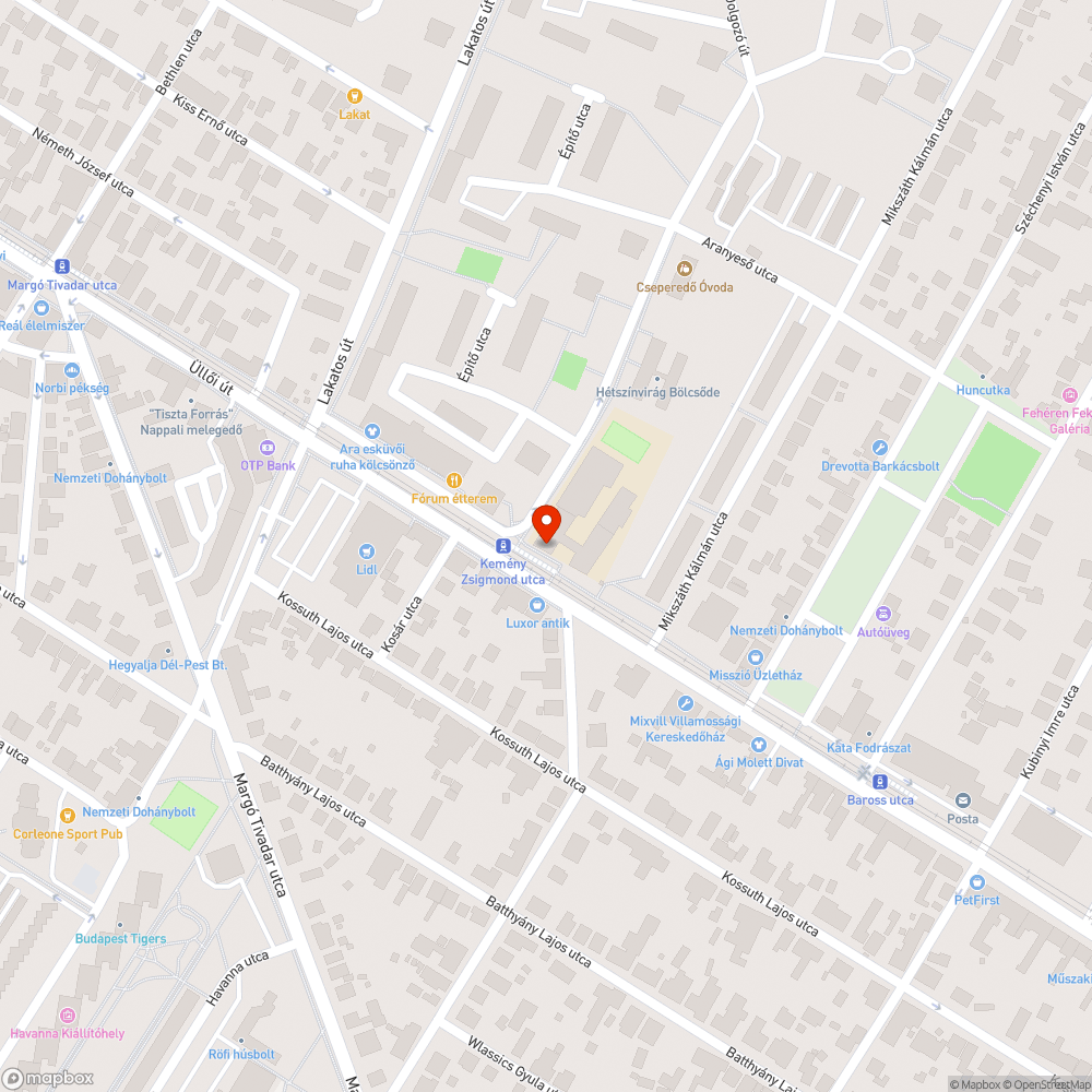 Hibás jelzőlámpa bejelentés helye