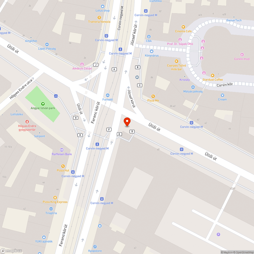 Büzlő folyam és feltört, elhagyott bódé bejelentés helye