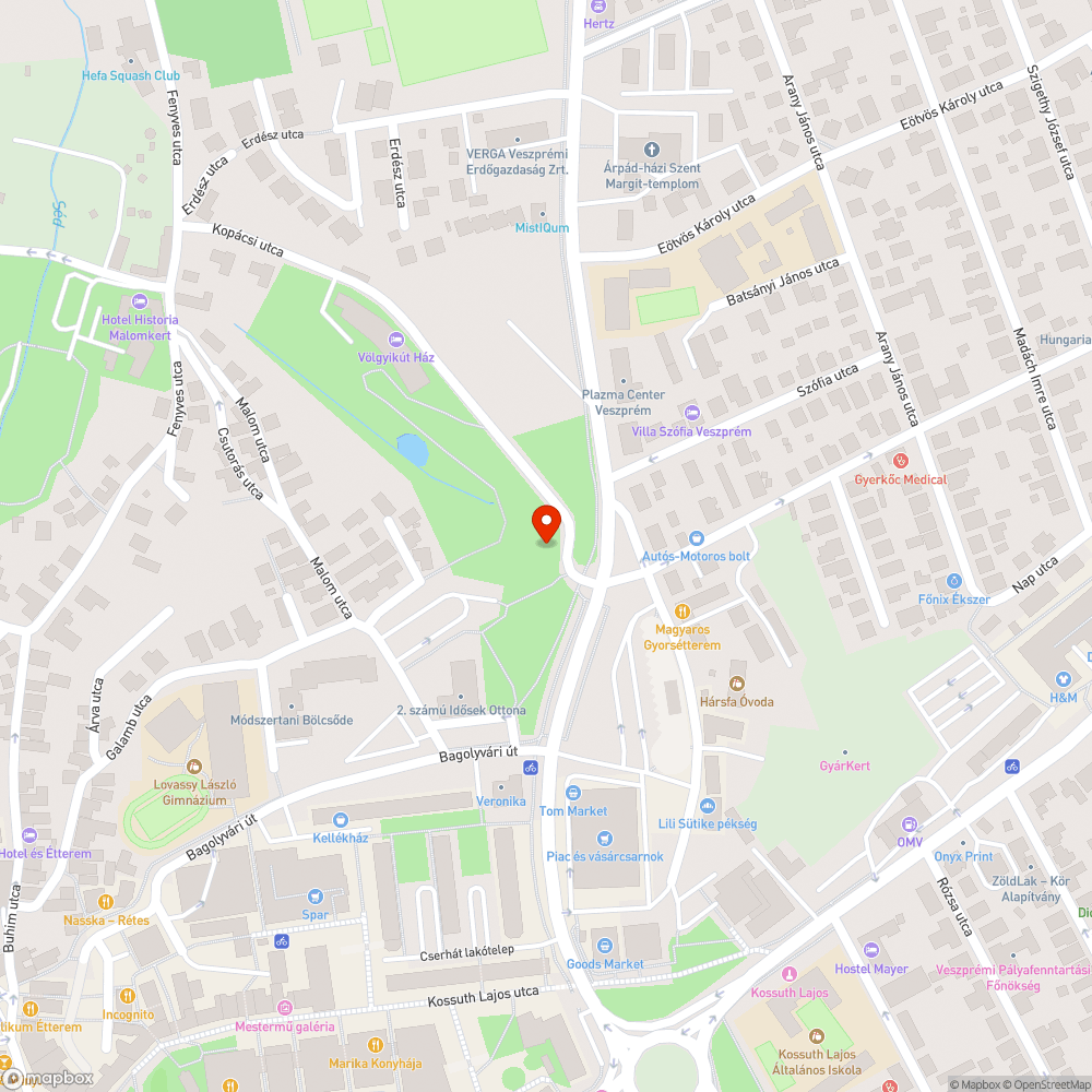 Megrongált (üzemen kívüli) nyilvános WC bejelentés helye