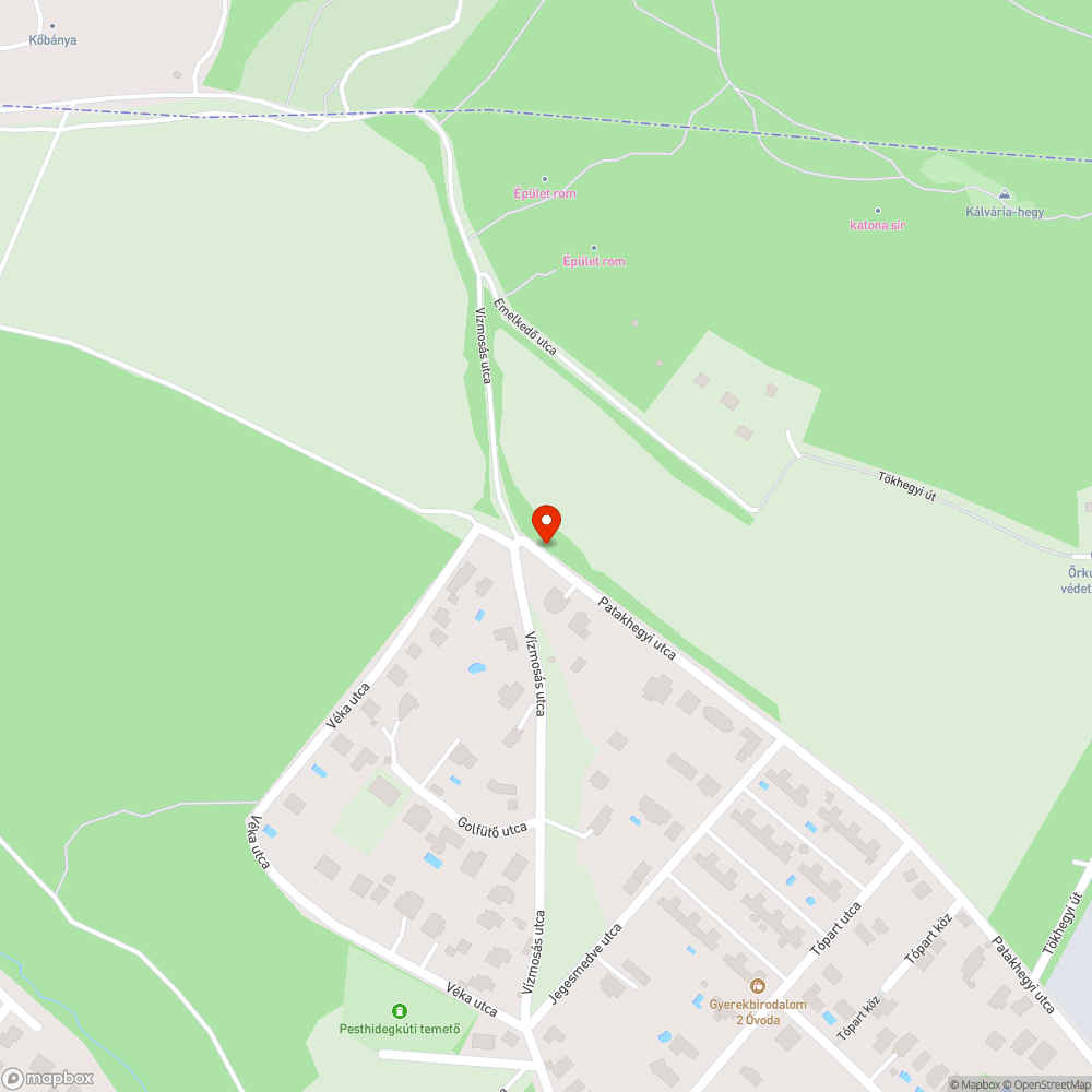 Elromlott kút bejelentés helye