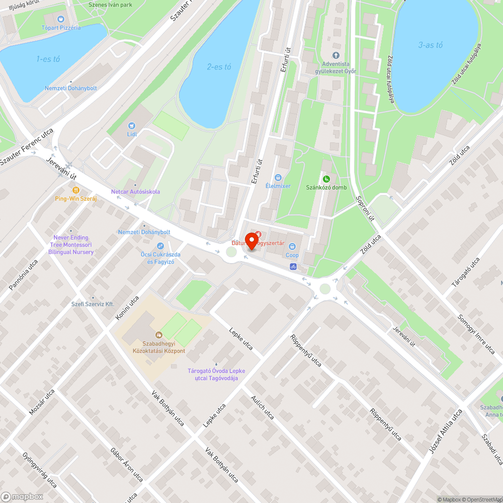 Kiszáradt fa bejelentés helye