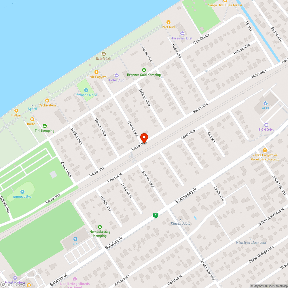 Szemét szétszórva a Horog utcánál bejelentés helye