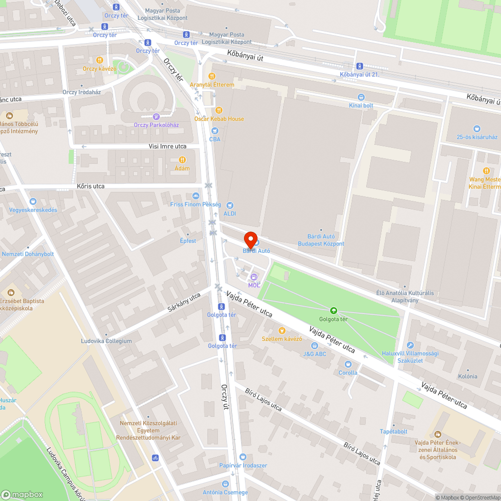 Elhullott madár bejelentés helye