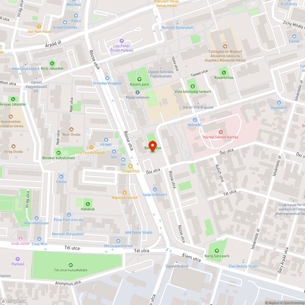 Zöldhulladék bejelentés helye