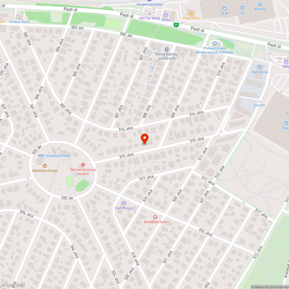 Sérült fa bejelentés helye