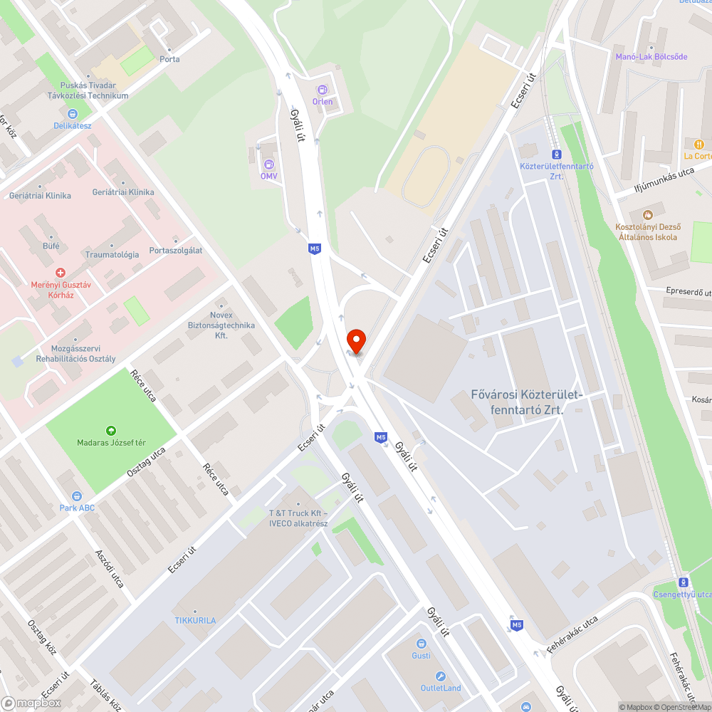 Beszakadt fedlap bejelentés helye