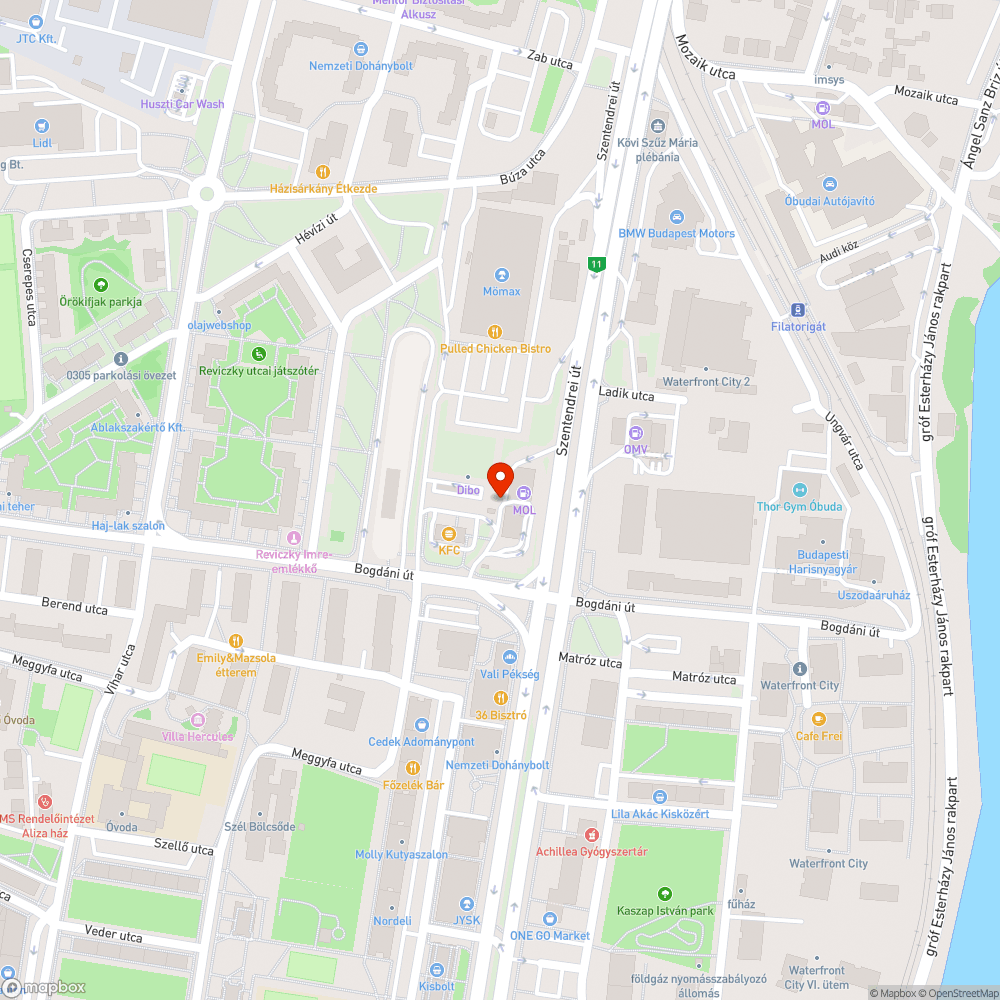 Elhagyott robogók bejelentés helye