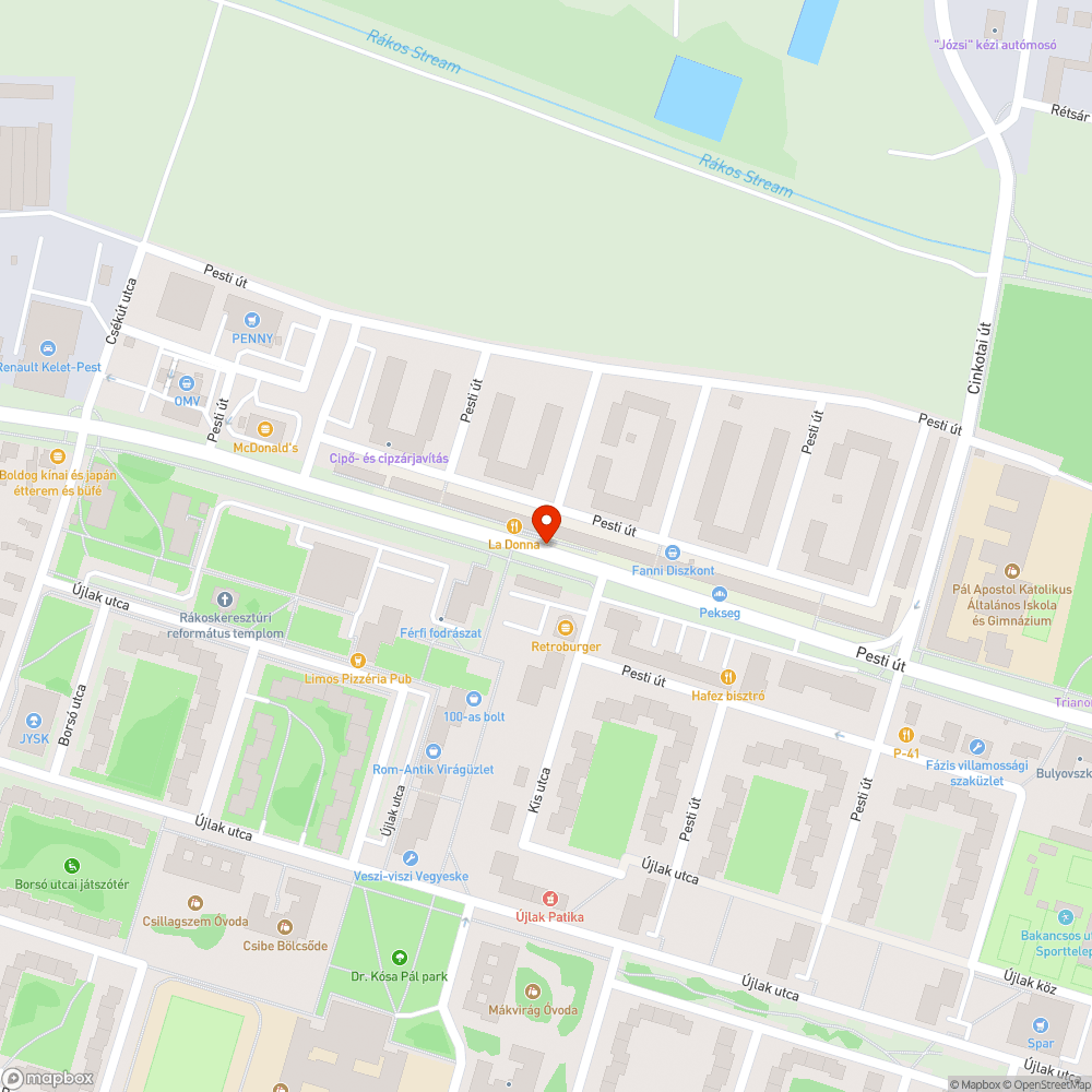 Támasz bejelentés helye