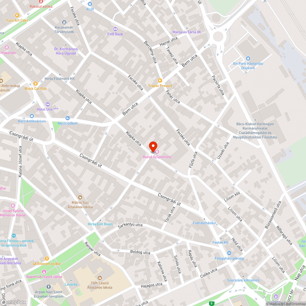 Üres oszlop bejelentés helye