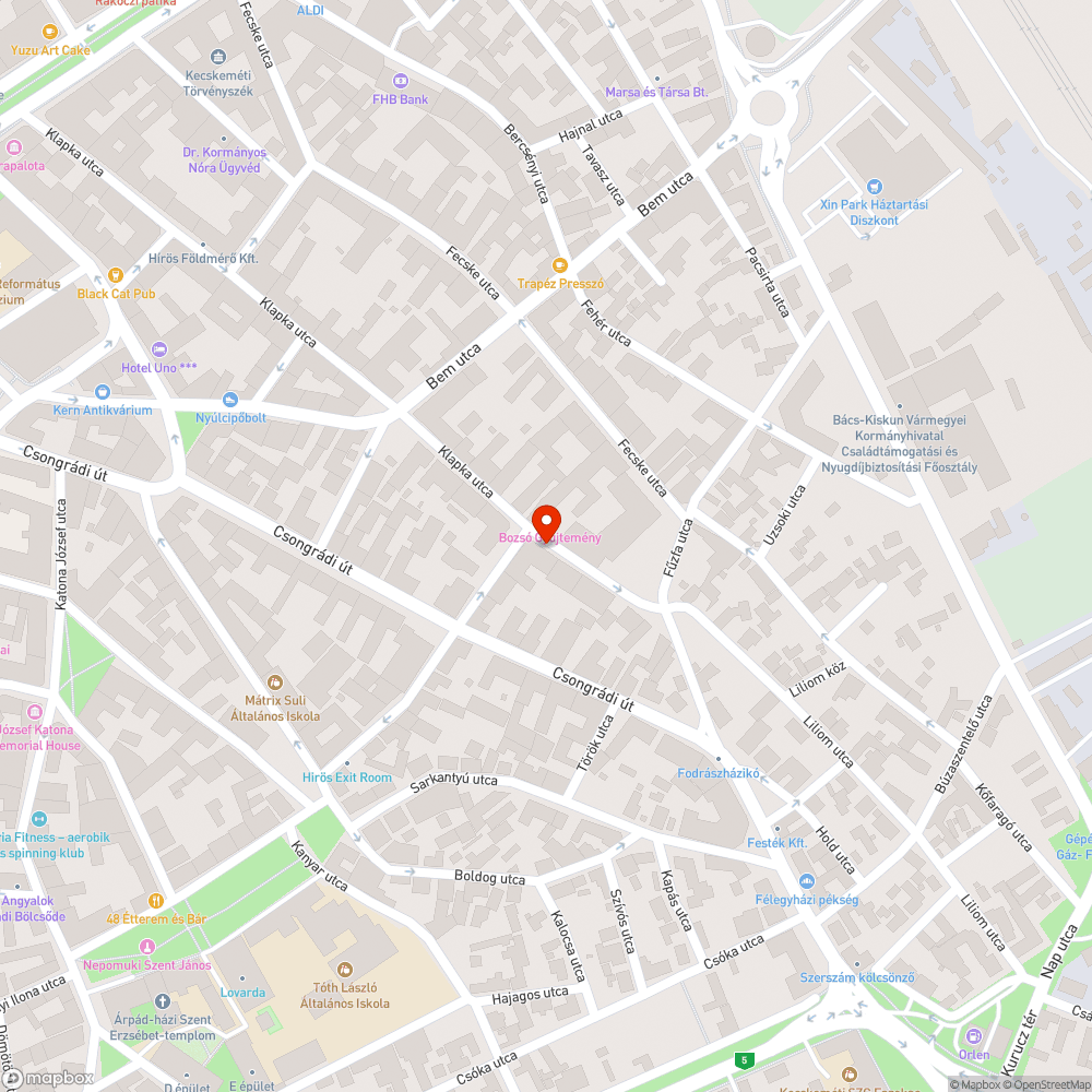 Előreszállító láda bejelentés helye