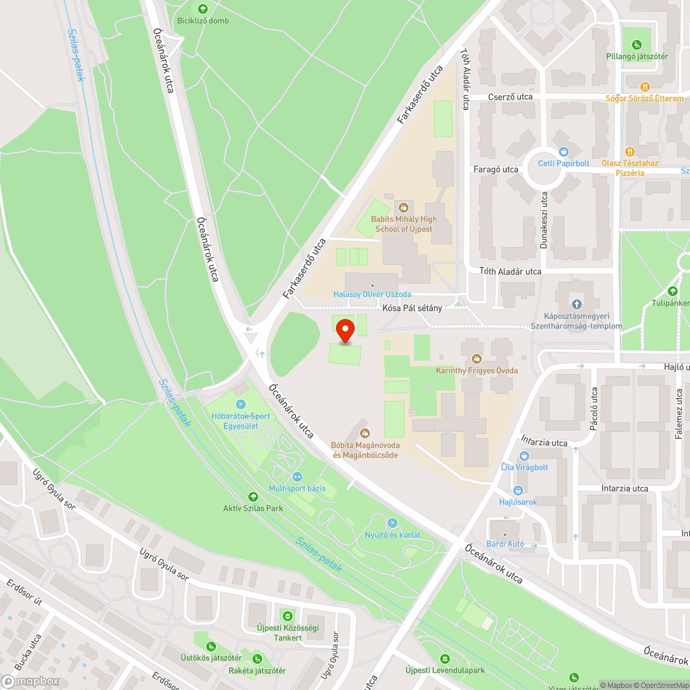 Elhanyagolt focipálya bejelentés helye