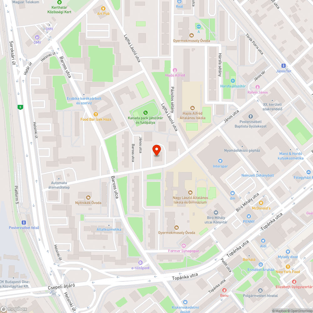 Padmaradék zöldterületen bejelentés helye