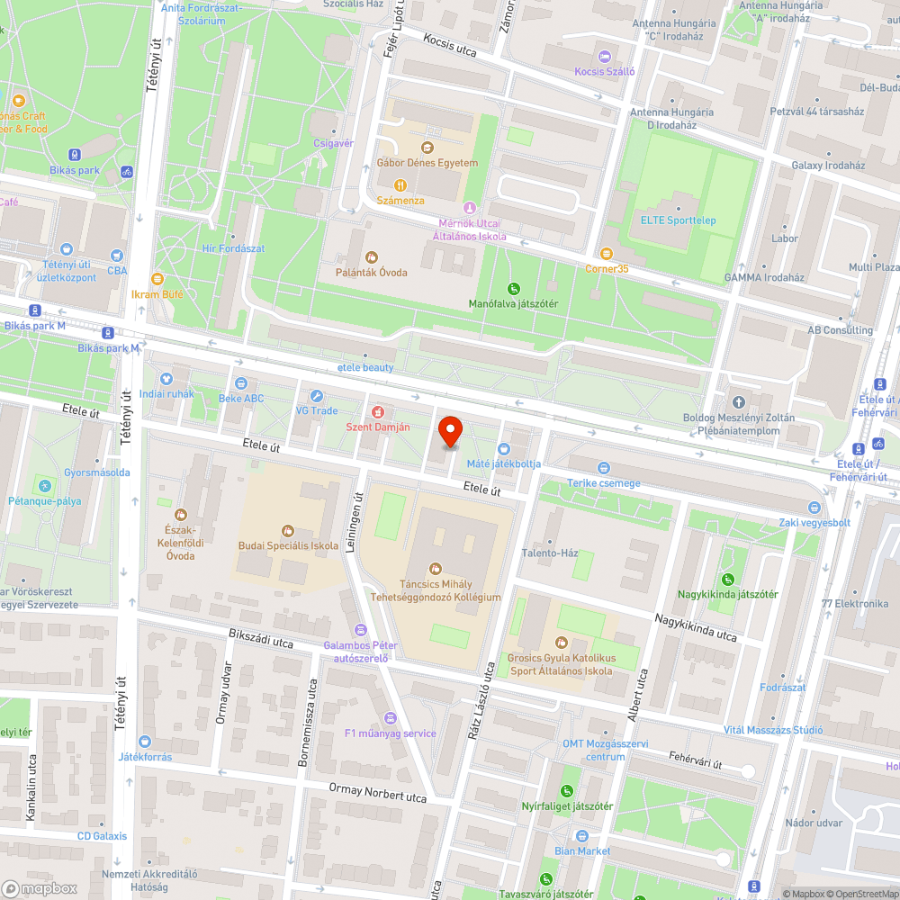 Elhagyott jármű bejelentés helye