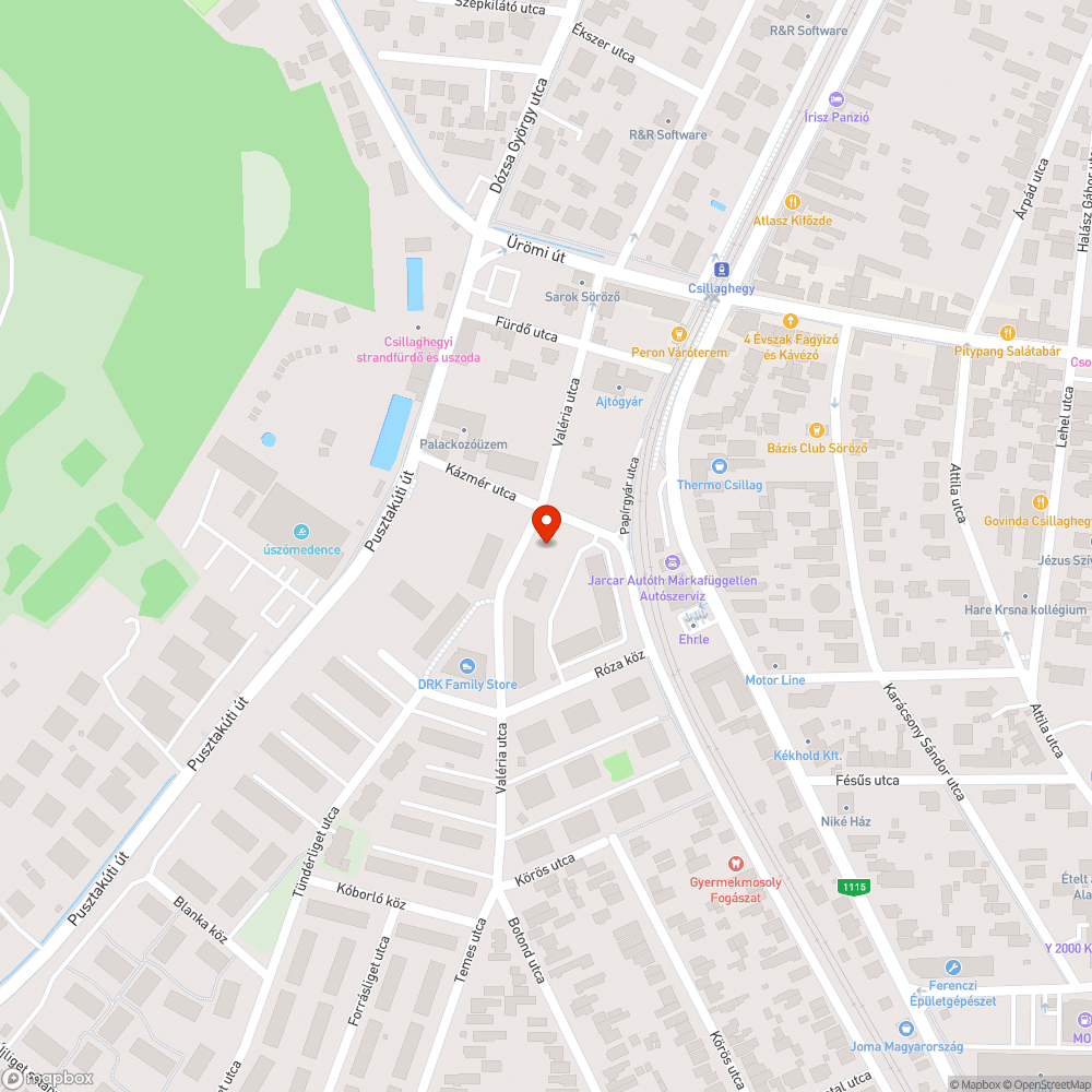 Egysávosra szűkülő út a parkoló autók miatt bejelentés helye