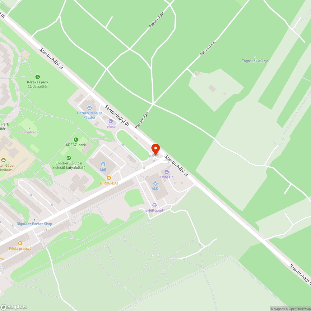 Undormány bejelentés helye