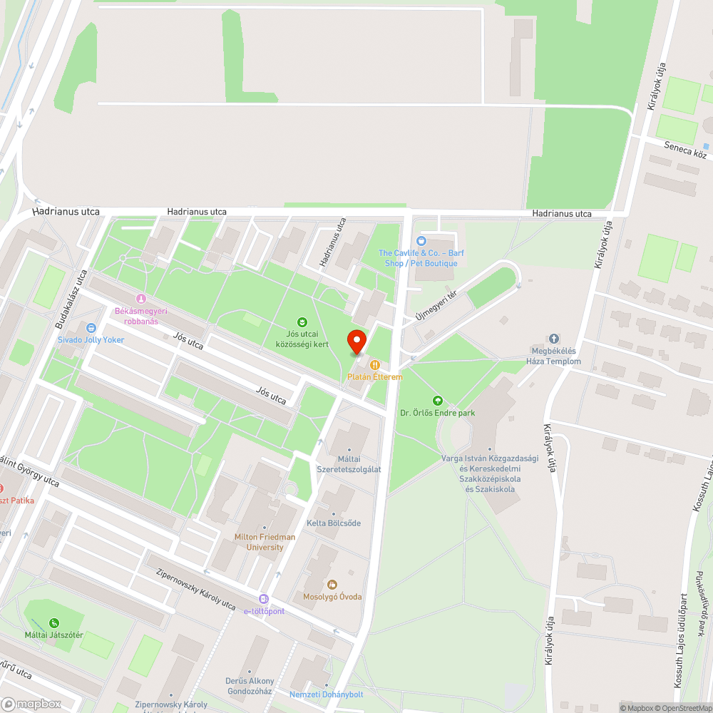 Galambürülékes járda bejelentés helye