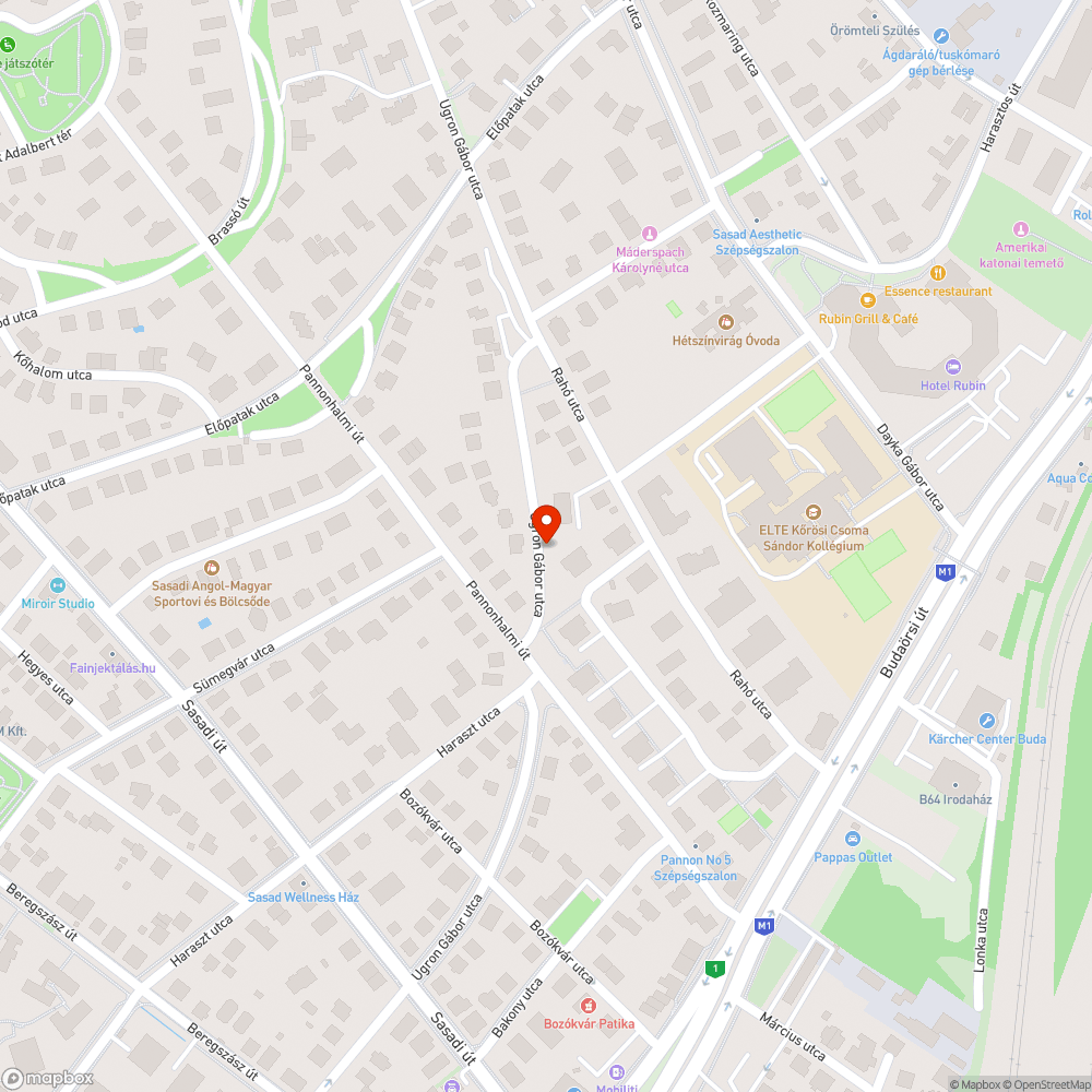 Zödhulladék az Ugron Gábor utcában bejelentés helye