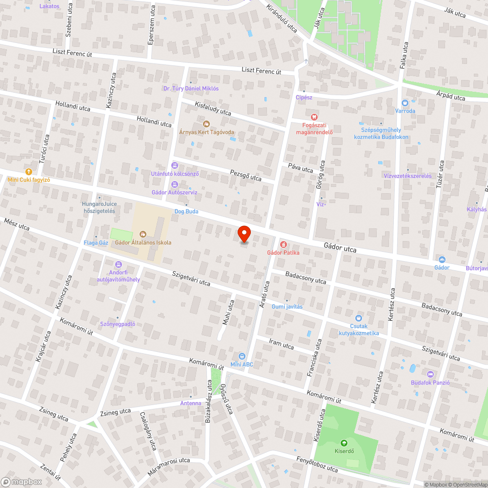 Összefirkált buszmegálló bejelentés helye