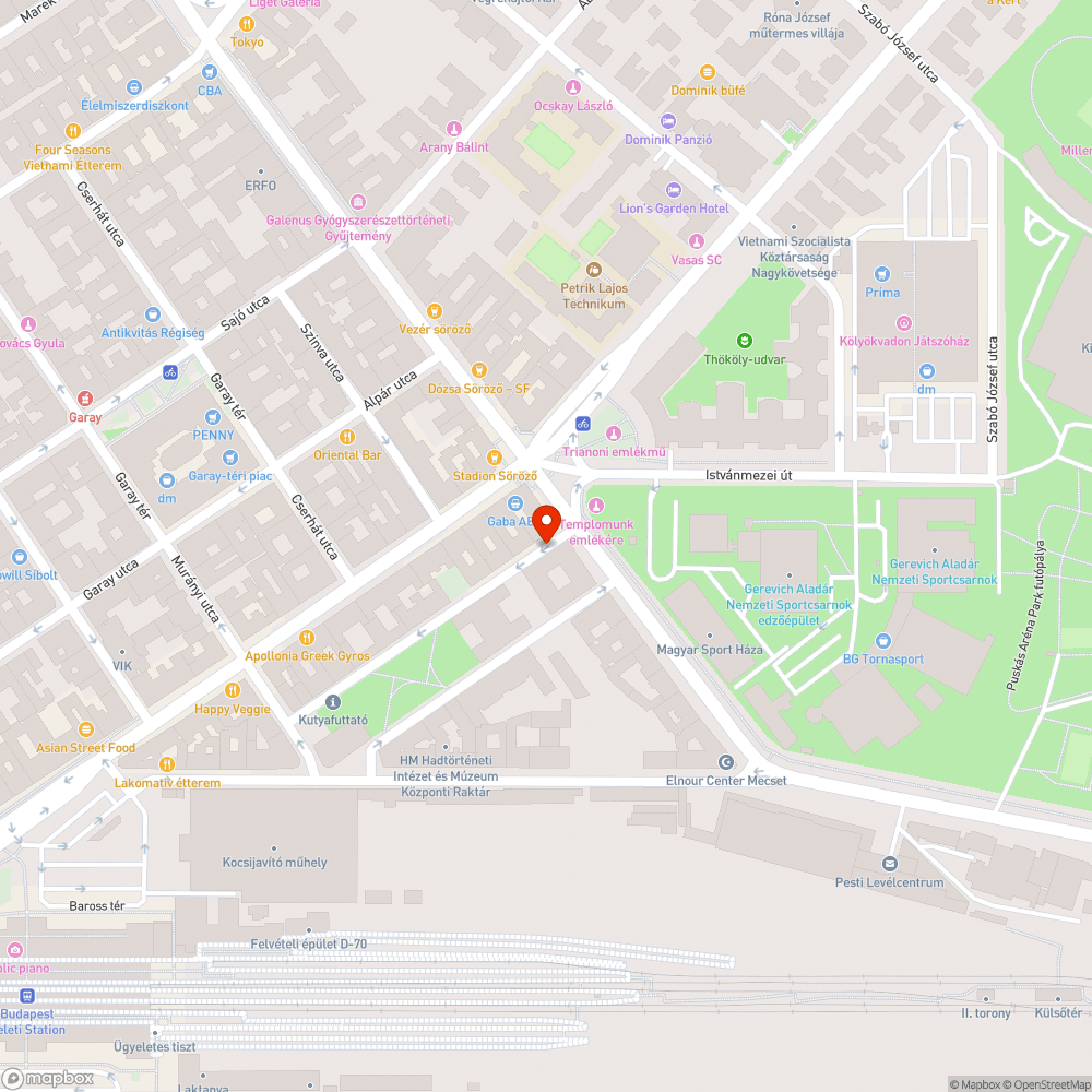 Galamb tetem a Százház utcában bejelentés helye