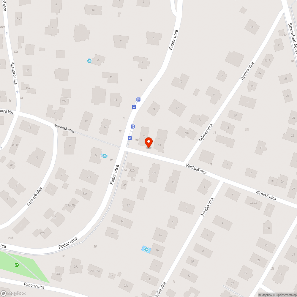 Elhagyott autó bejelentés helye