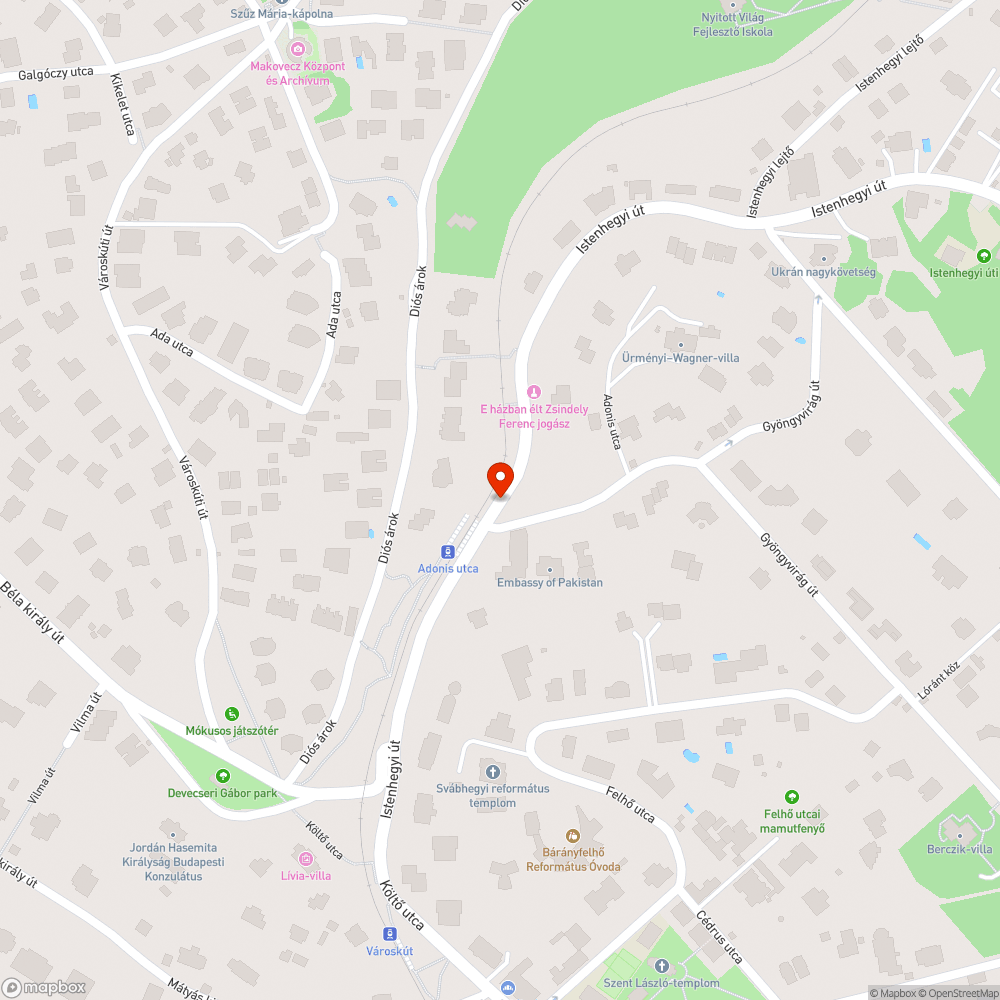 Fedlaphiba bejelentés helye