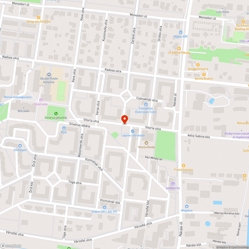 Elhagyott jármű bejelentés helye