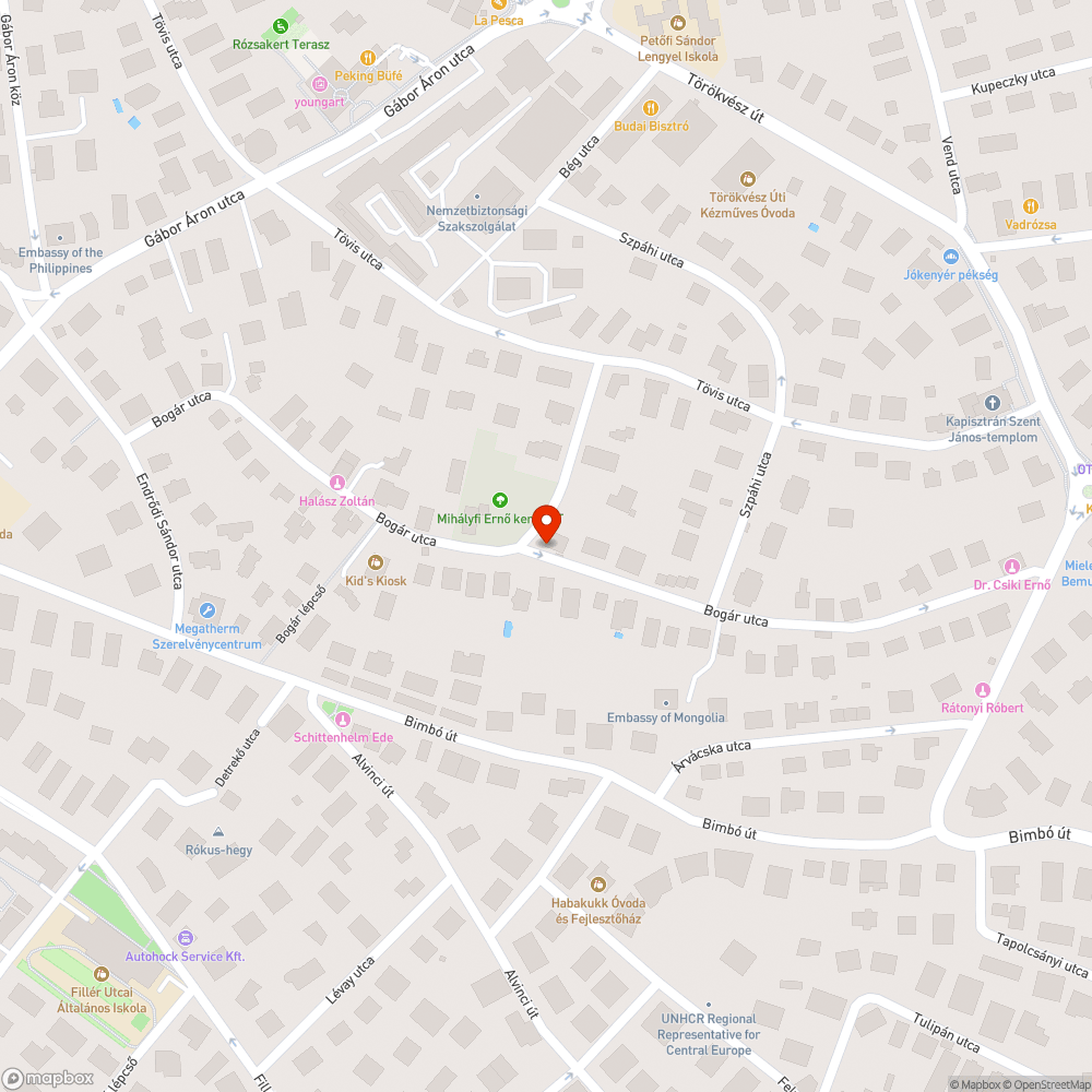 Kettő útbesüllyedés bejelentés helye