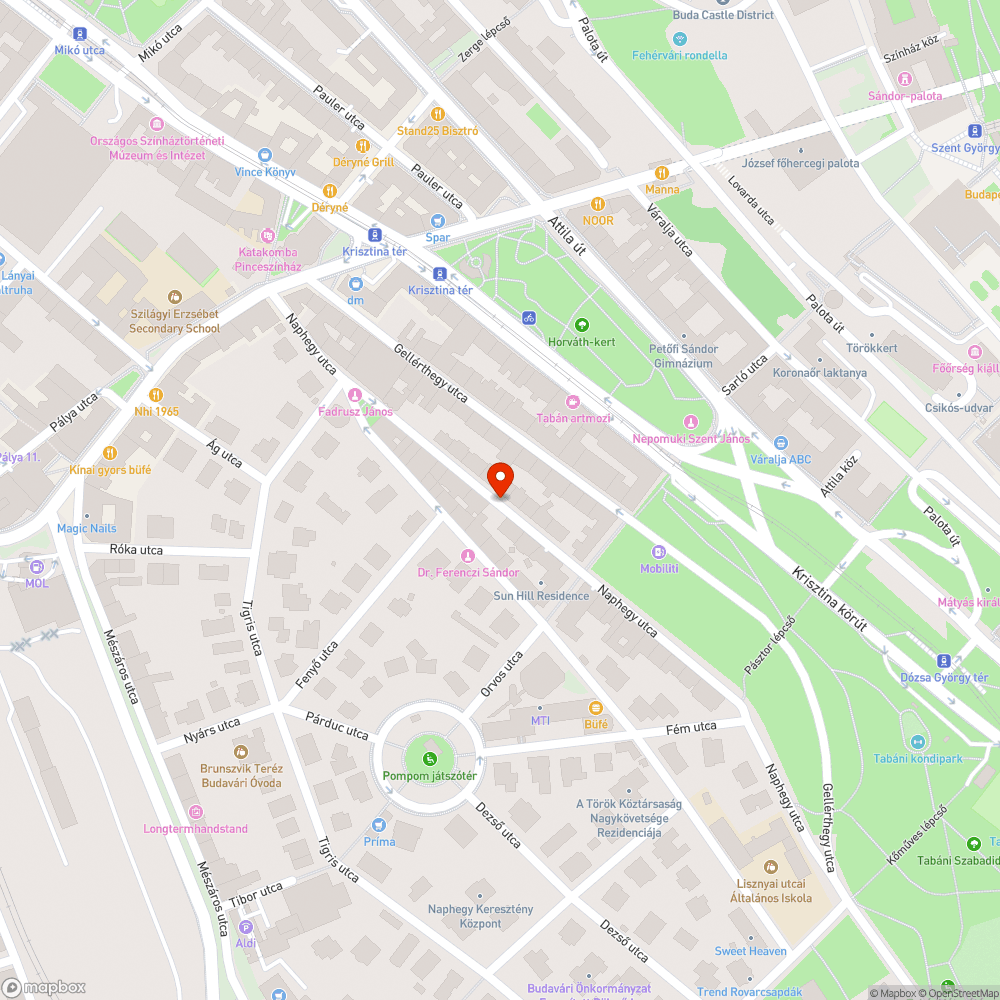 Járdára lógó bozót bejelentés helye