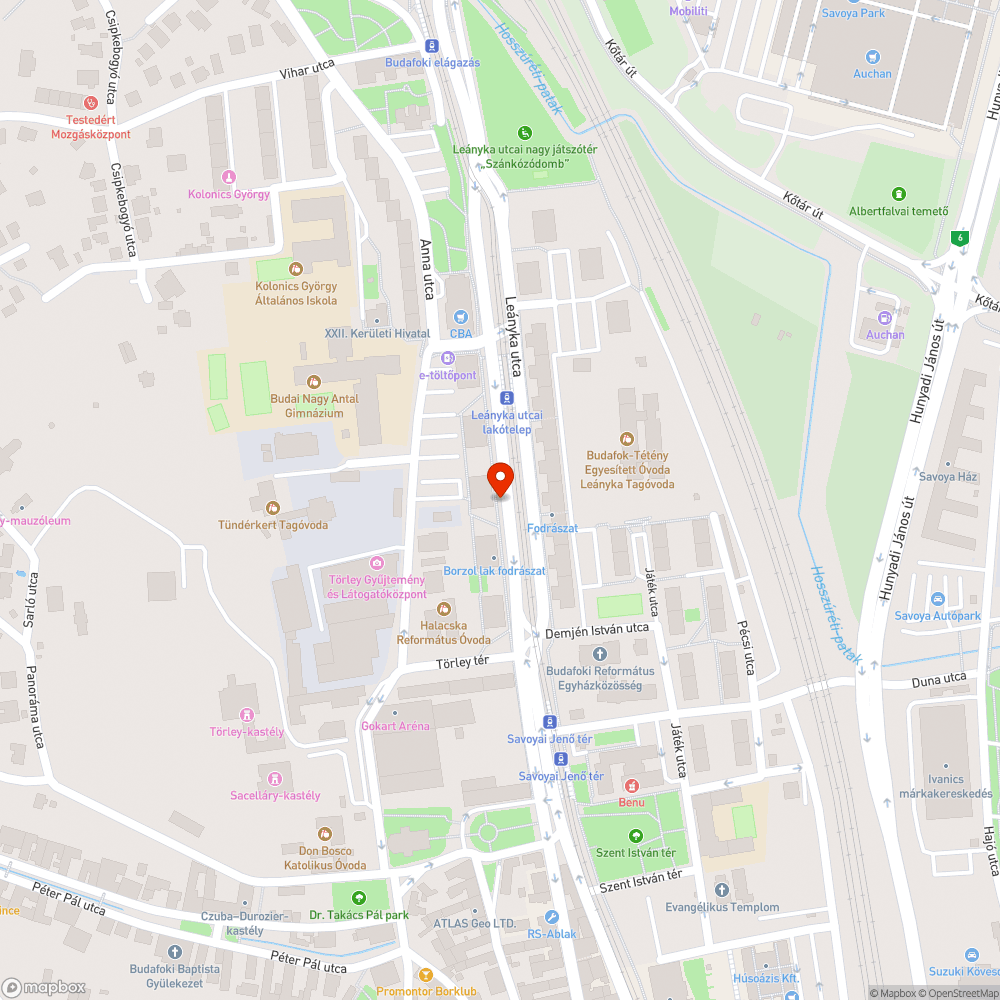 Leányka utcai lakótelep növényzete rossz állapotú bejelentés helye