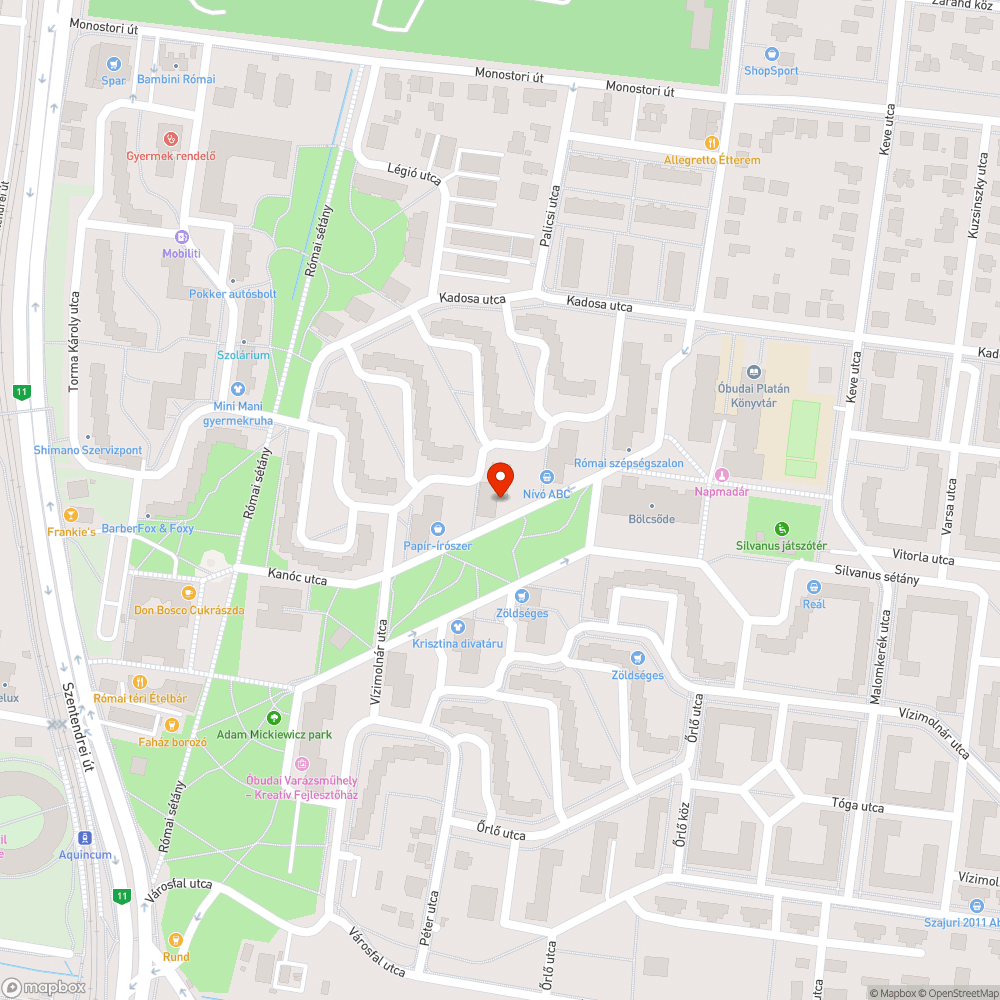 Elhagyott, roncsnak tűnő jármű bejelentés helye