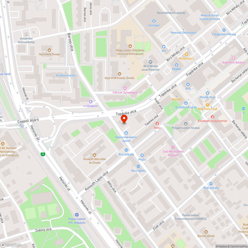 Rossz járda bejelentés helye