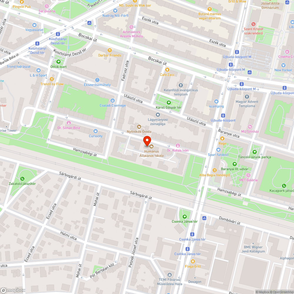 Közvilágítás a Kanizsai utcában bejelentés helye