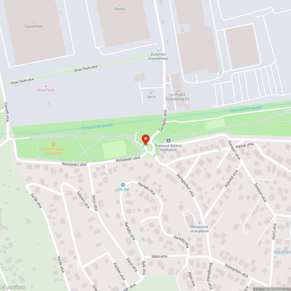 Körforgalom és járda leparkolása bejelentés helye