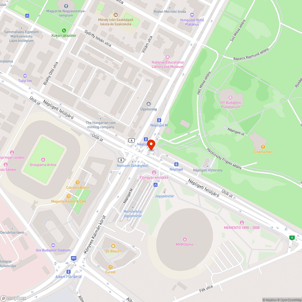 Egymásnak ellentmondó jelzőtábla és útburkolati jel bejelentés helye