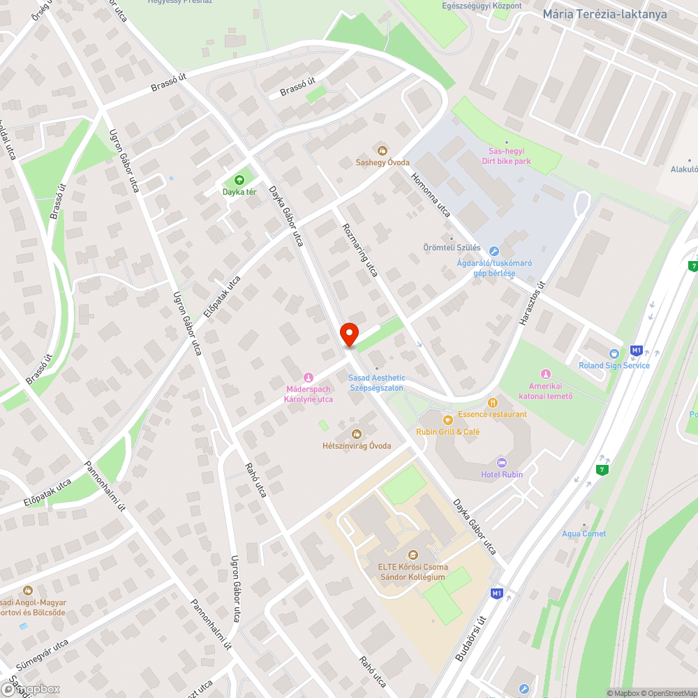 Potenciális baleseti gócpont bejelentés helye