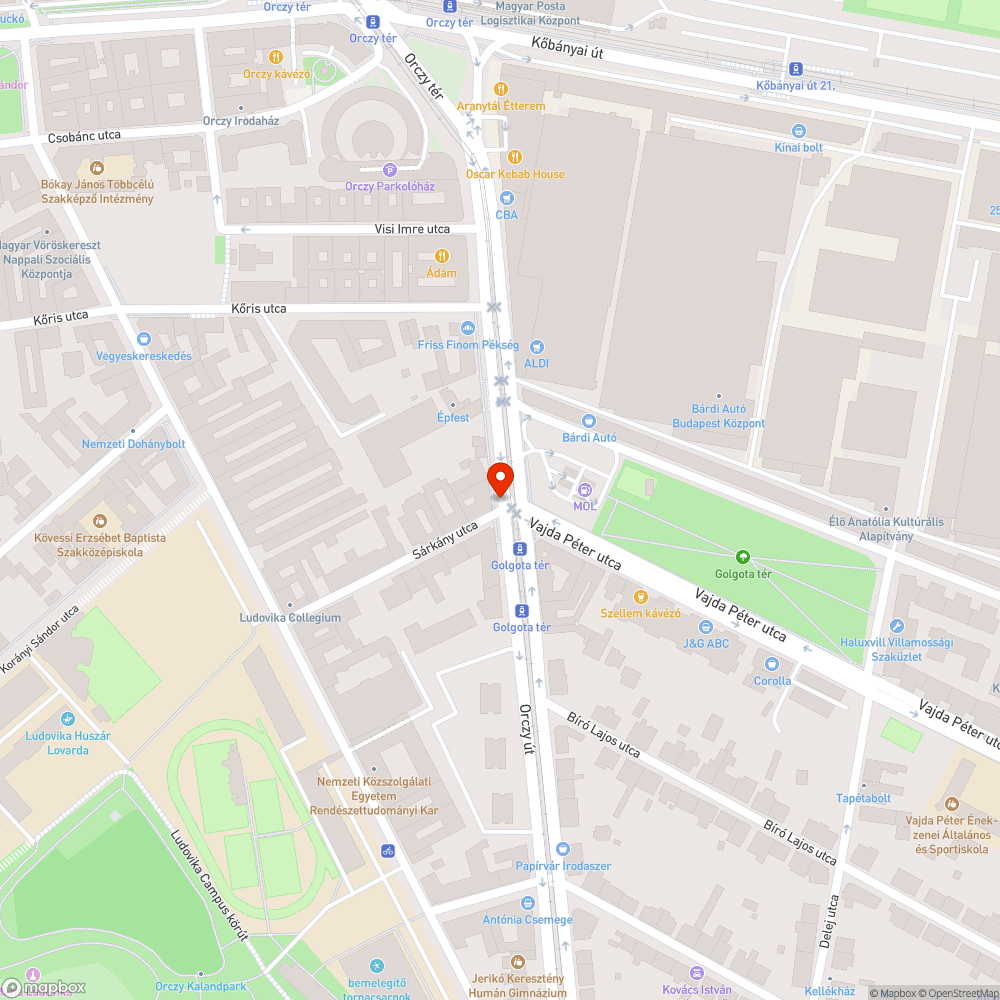 Hiányzó csatornafedő bejelentés helye