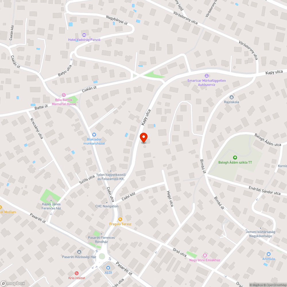 Kukák a járdán hagyva bejelentés helye