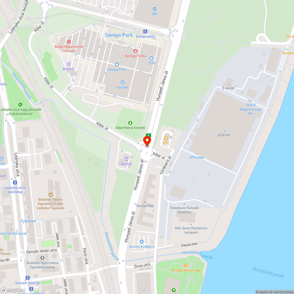 Szétszórt sóder a kereszteződésben bejelentés helye