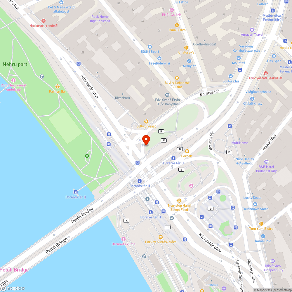 Eltört lépcső Boráros bejelentés helye